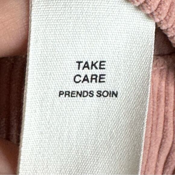 Avec Les Filles Pink Corduroy Trucker Style Cropped Jacket - Picture 11 of 12